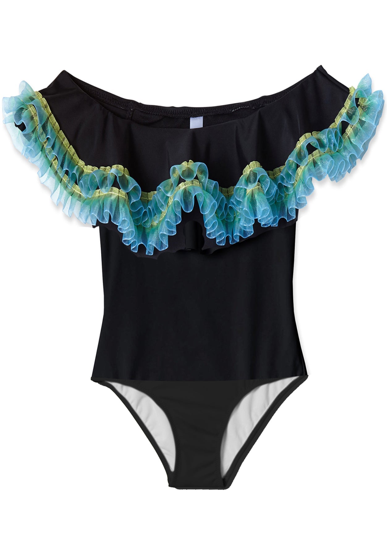 Black Bikini for Teen Girls with Anemone Trim – Stella Cove