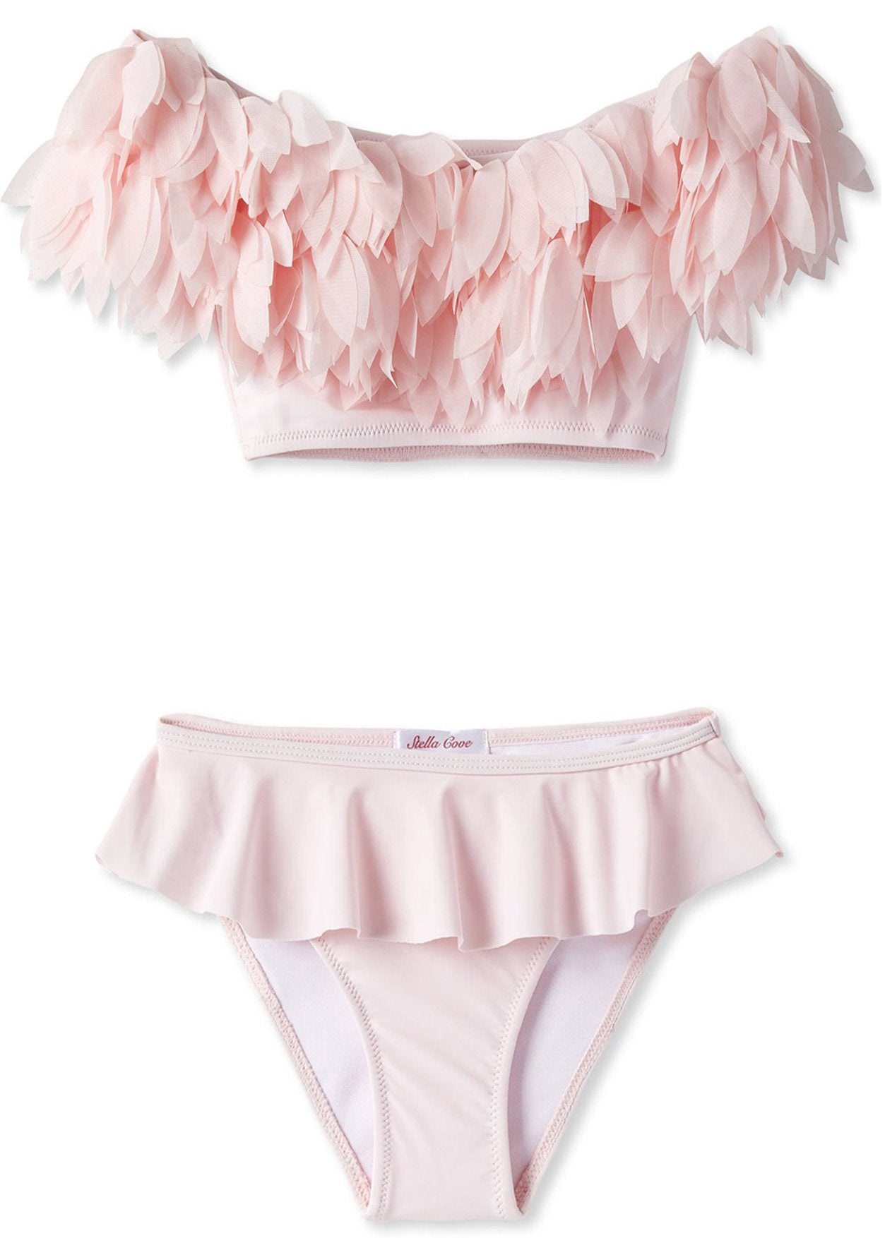 Ruffle Your Feathers Swimsuit, Hot Pink