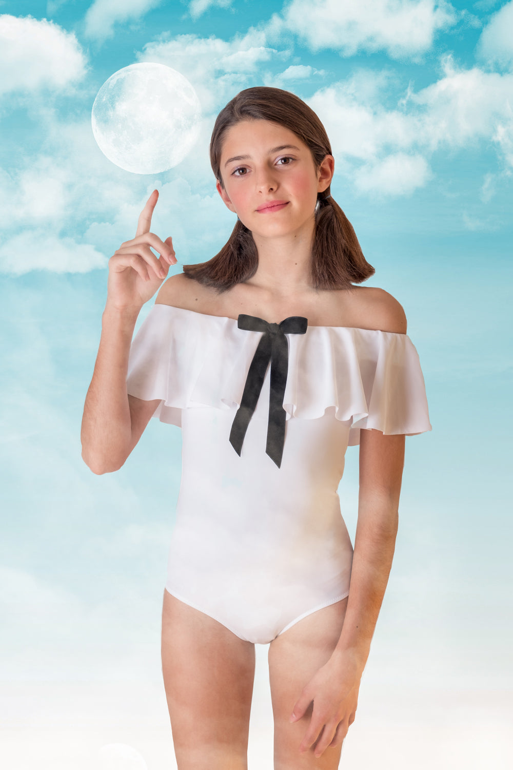 white bathing suit for girls