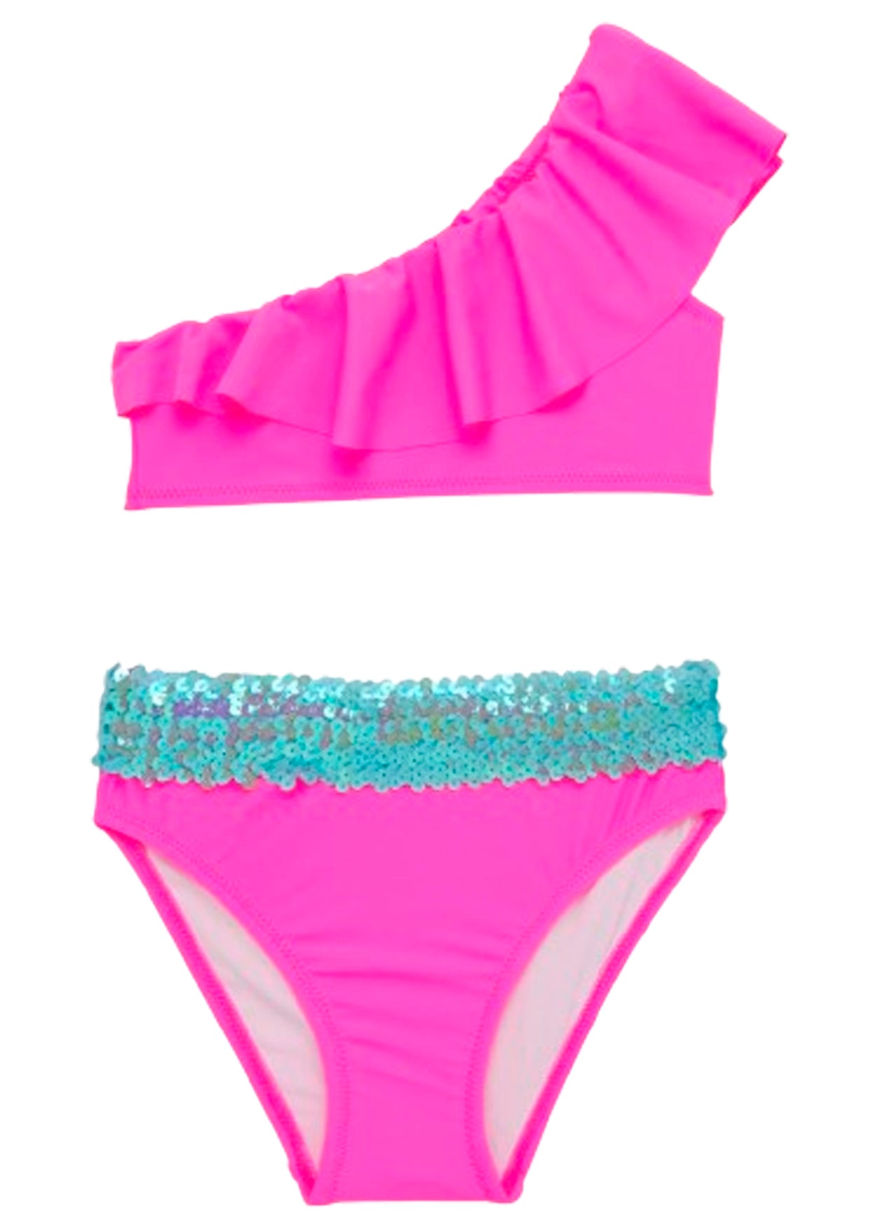 Neon Hot Pink Bikini for GIrls with Belt – Stella Cove