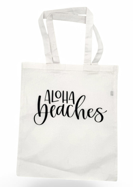 Aloha Beaches White Bag