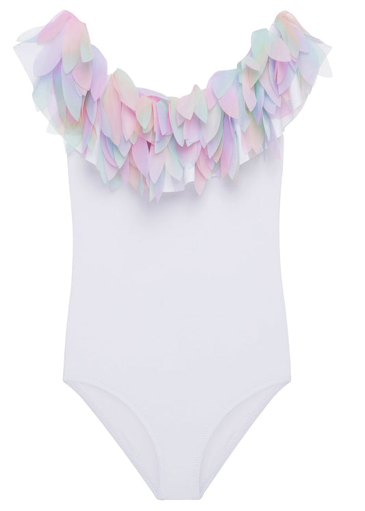 beautiful white bathing suit for girls