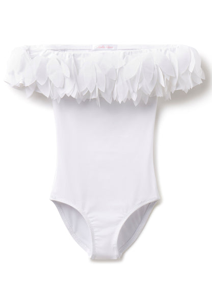 beautiful white bathing suit for girls