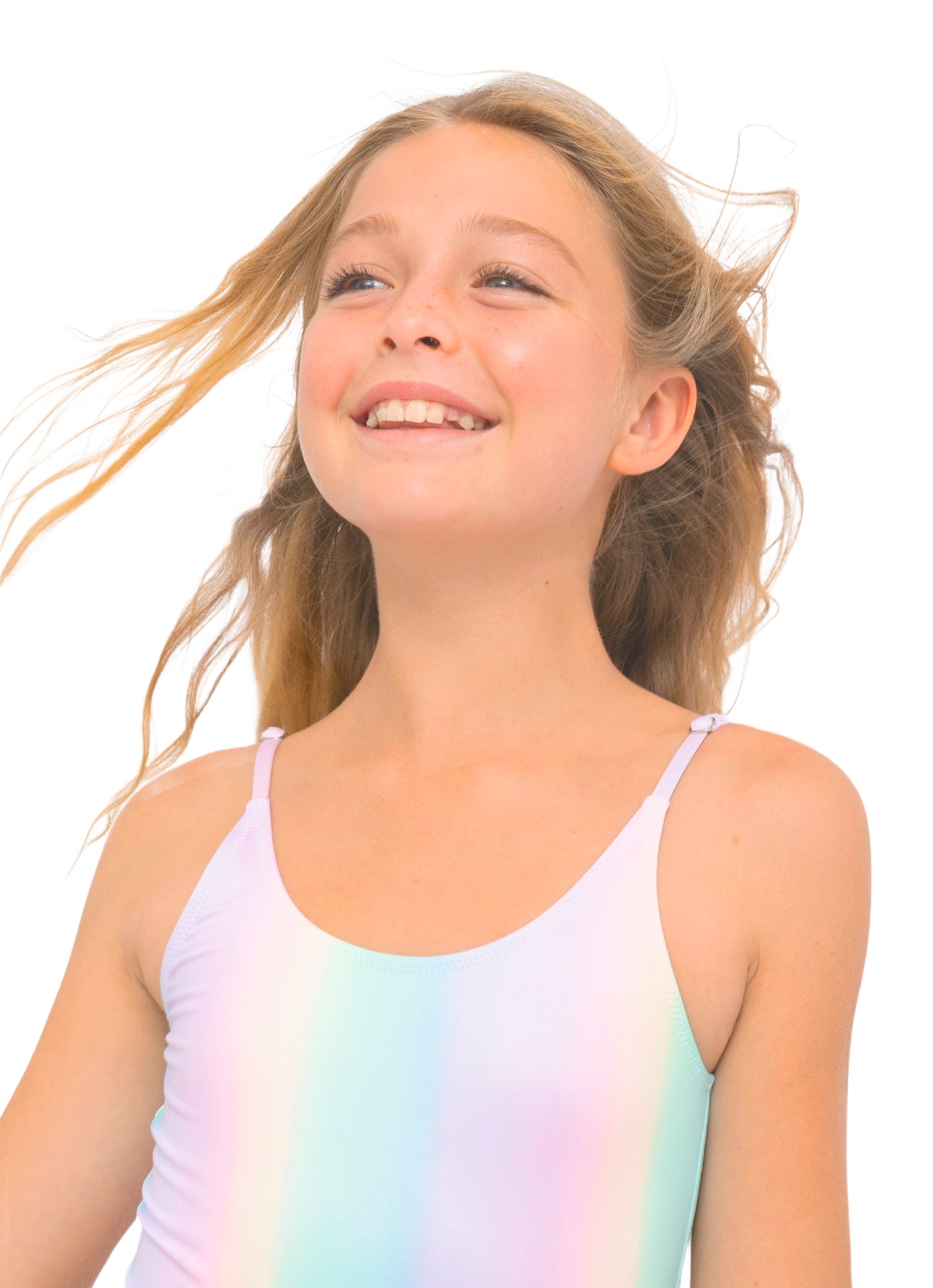 best selling rainbow bathingsuit for girl