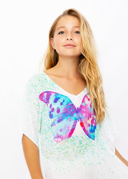 butterfly beach cover up for girls