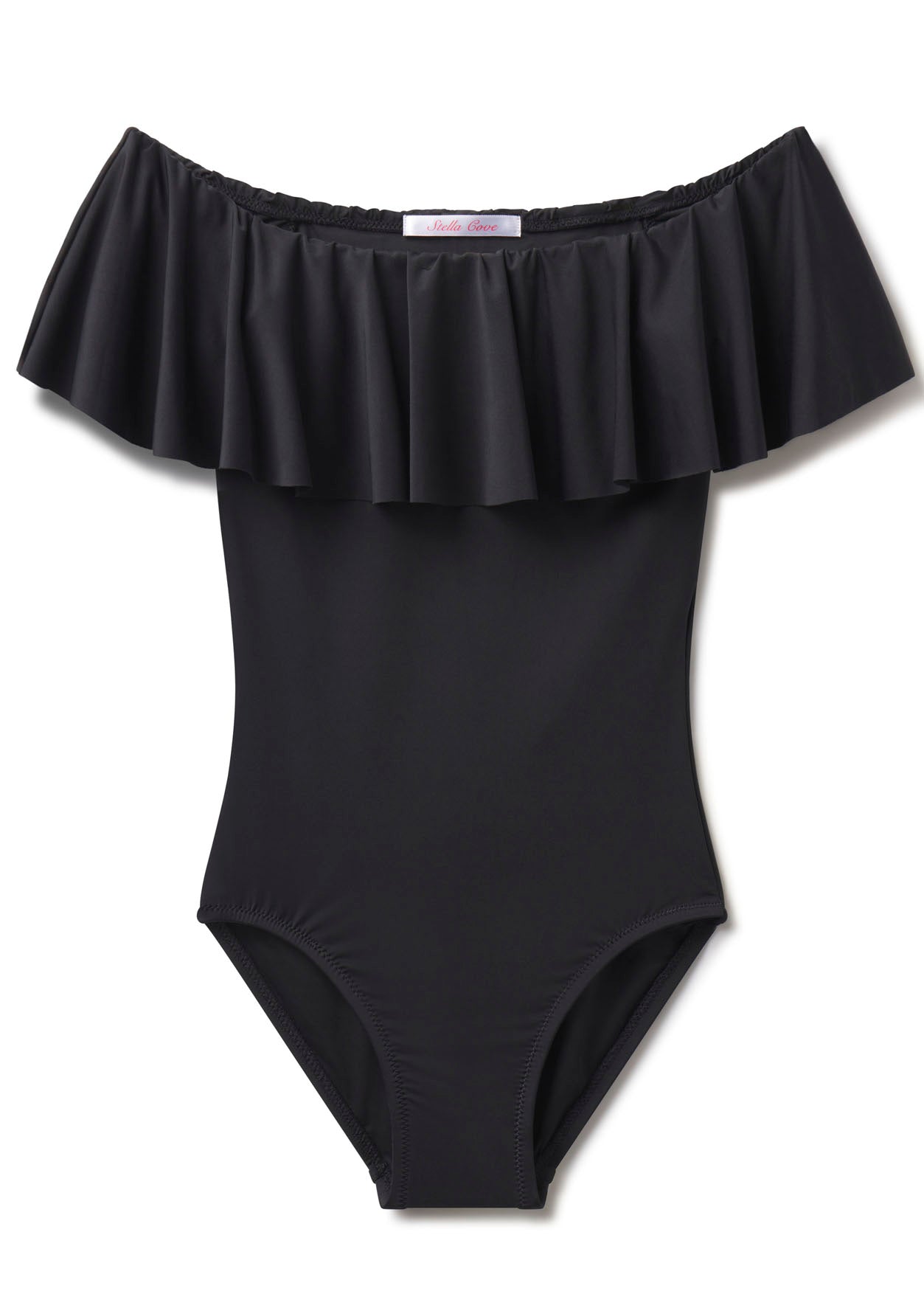 classic black bathing suit for girl