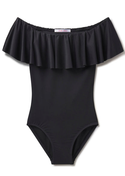 classic black bathing suit for girl