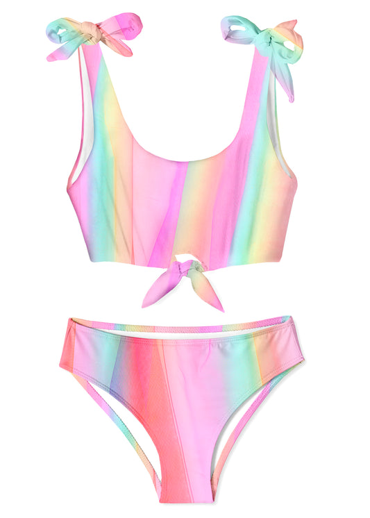 cute rainbow bikini for girls