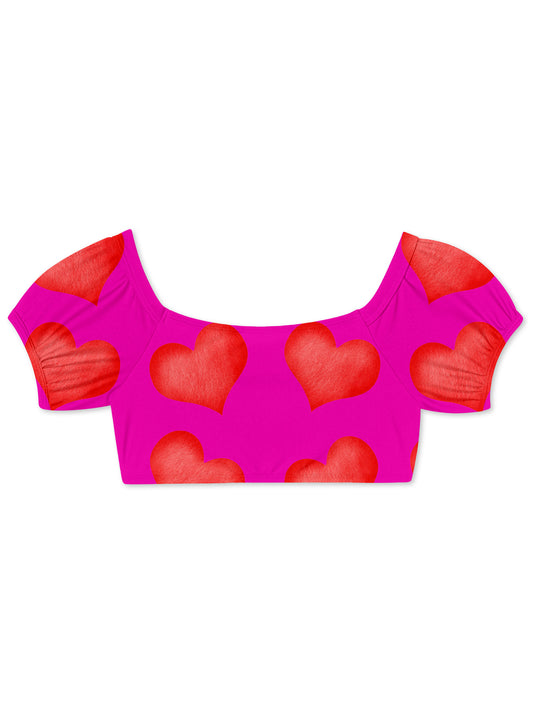 heart bikini top for girls