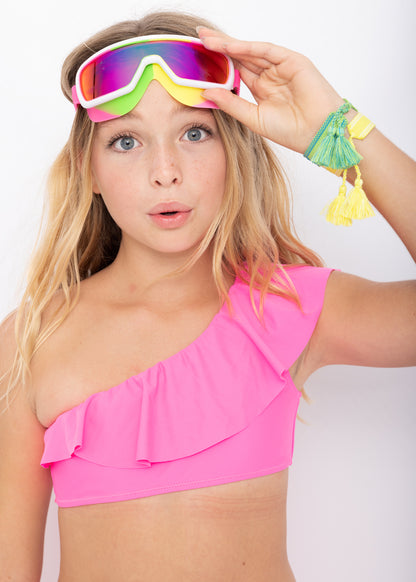 neon yellow beach bracelets for girls