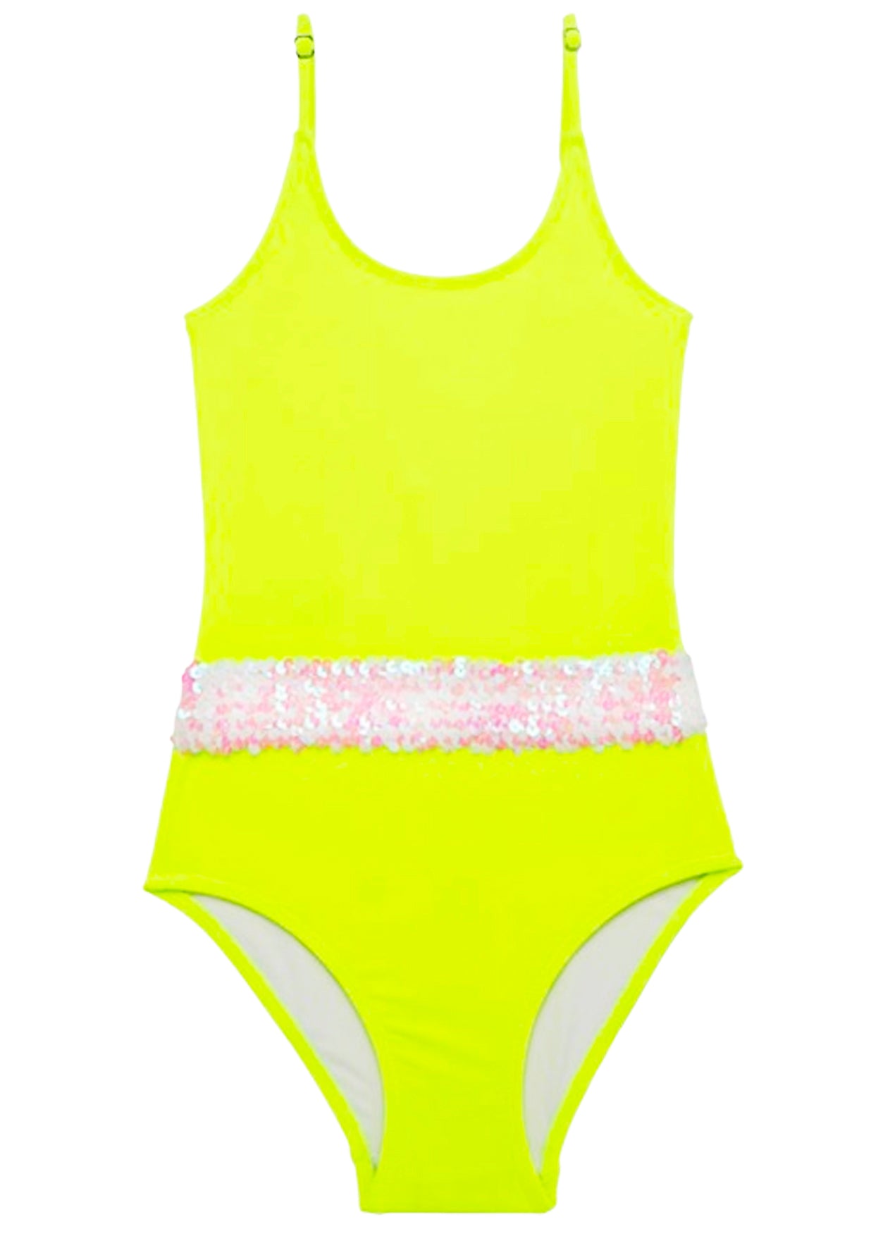 neon yellow swimsuit for girls