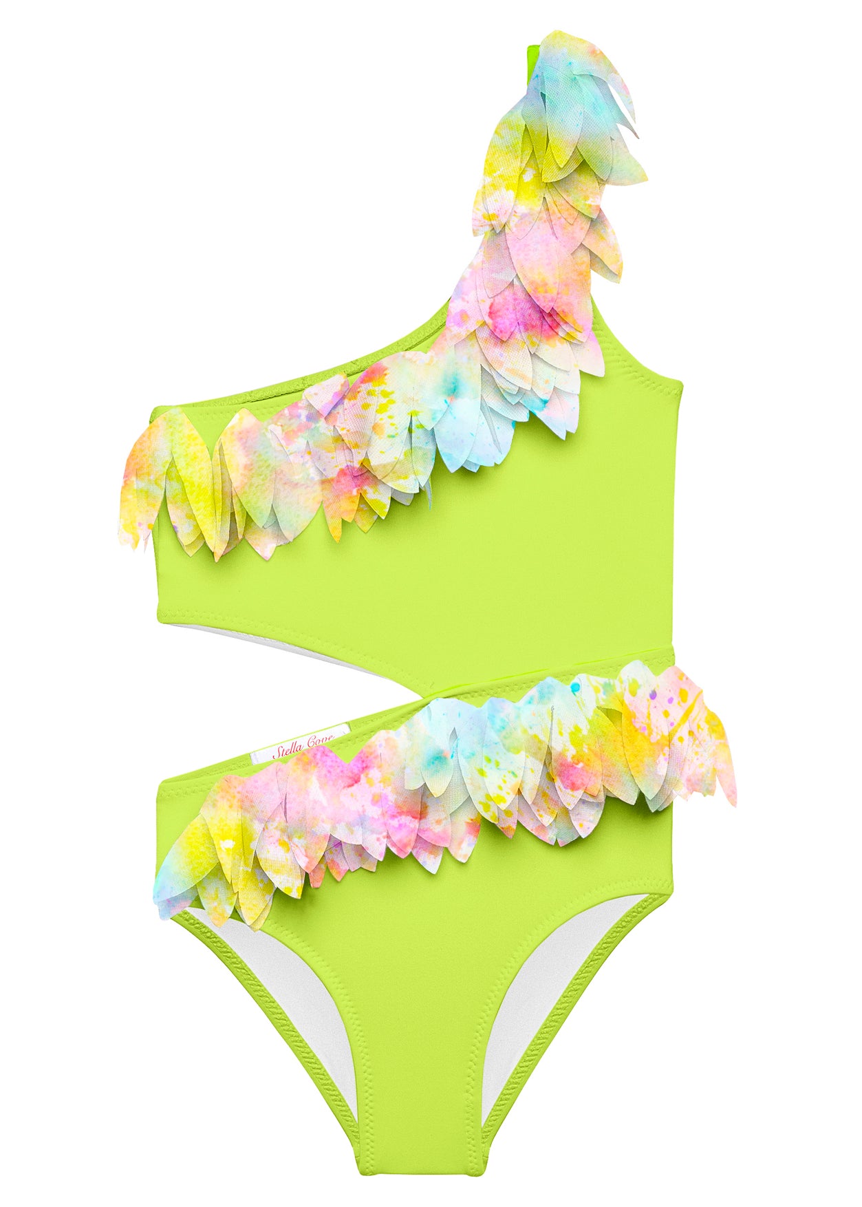 neon yellow swimsuit for teen girls