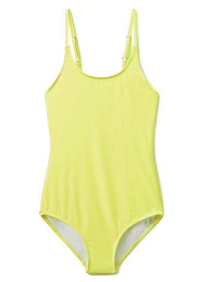 neon yellow swimwear for girl