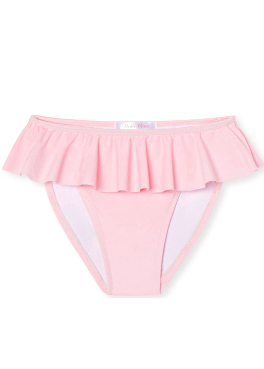 pink ruffle bikini bottom for girls