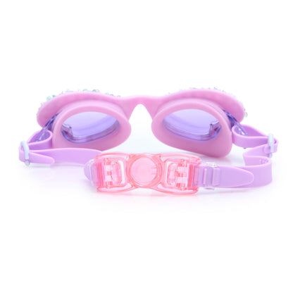 purple butterfly swim goggle for girls