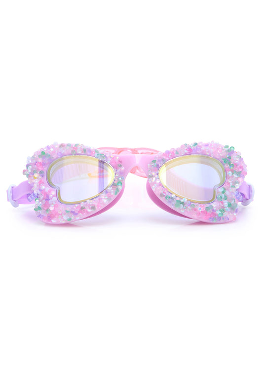 purple butterfly swim goggle for girls