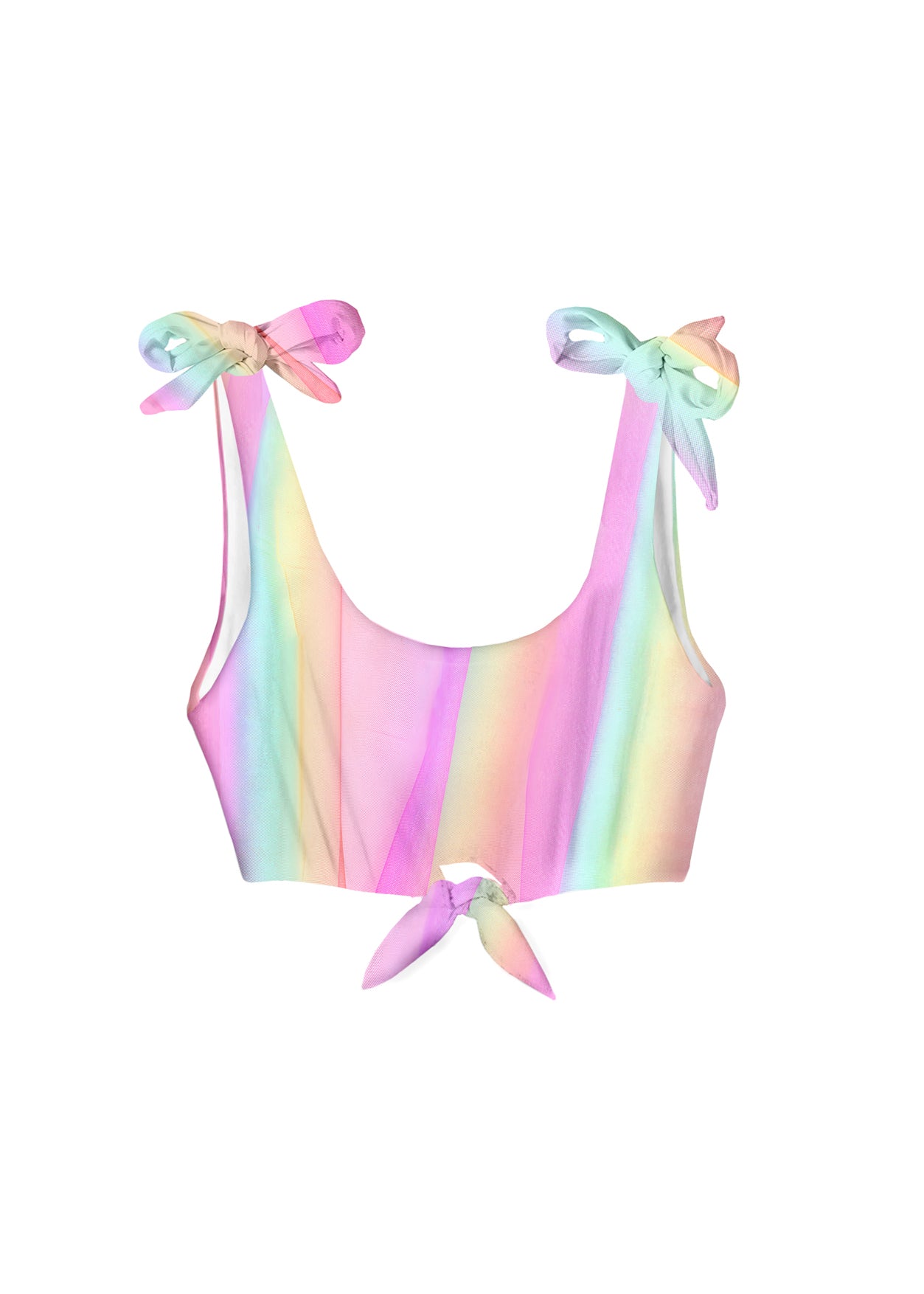 rainbow bikini top for girls