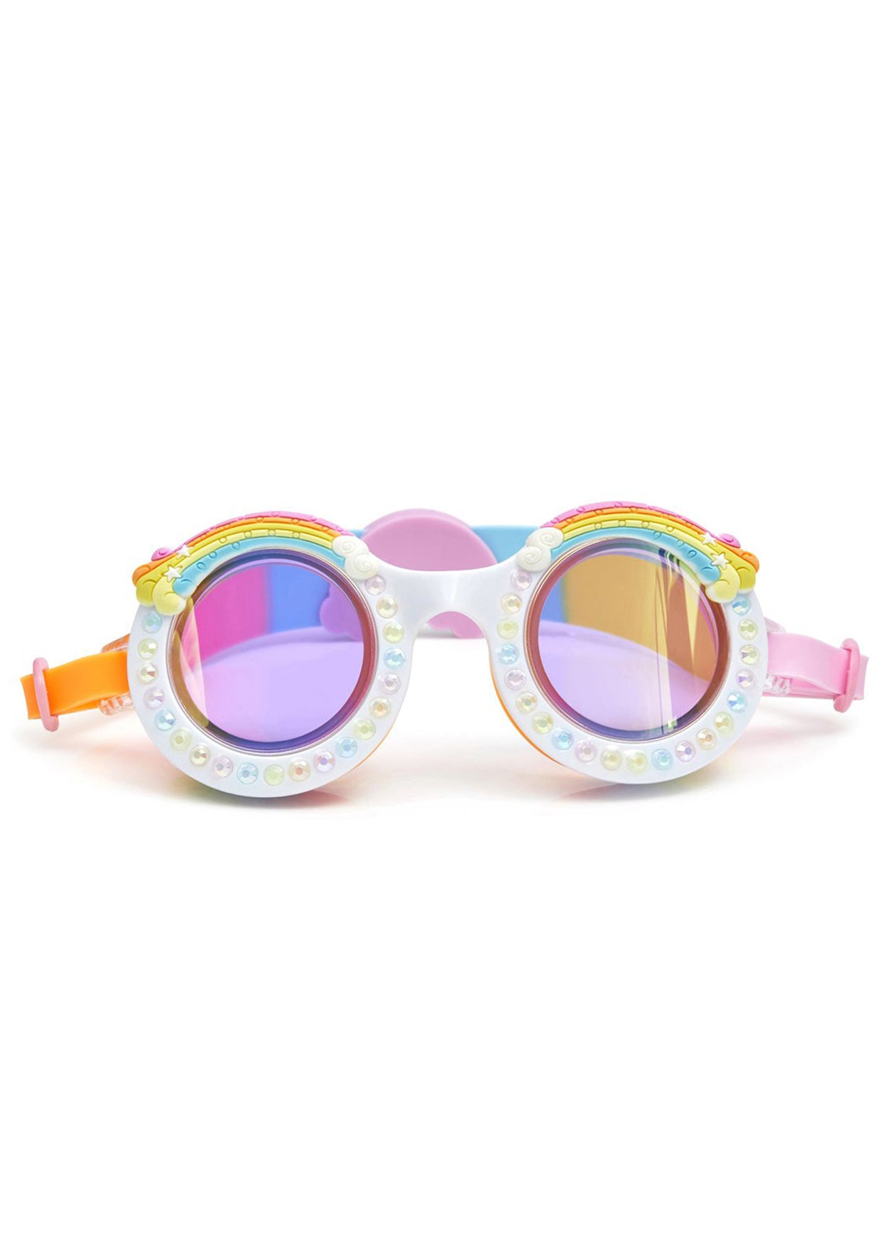 rainbow swimming goggles for girls