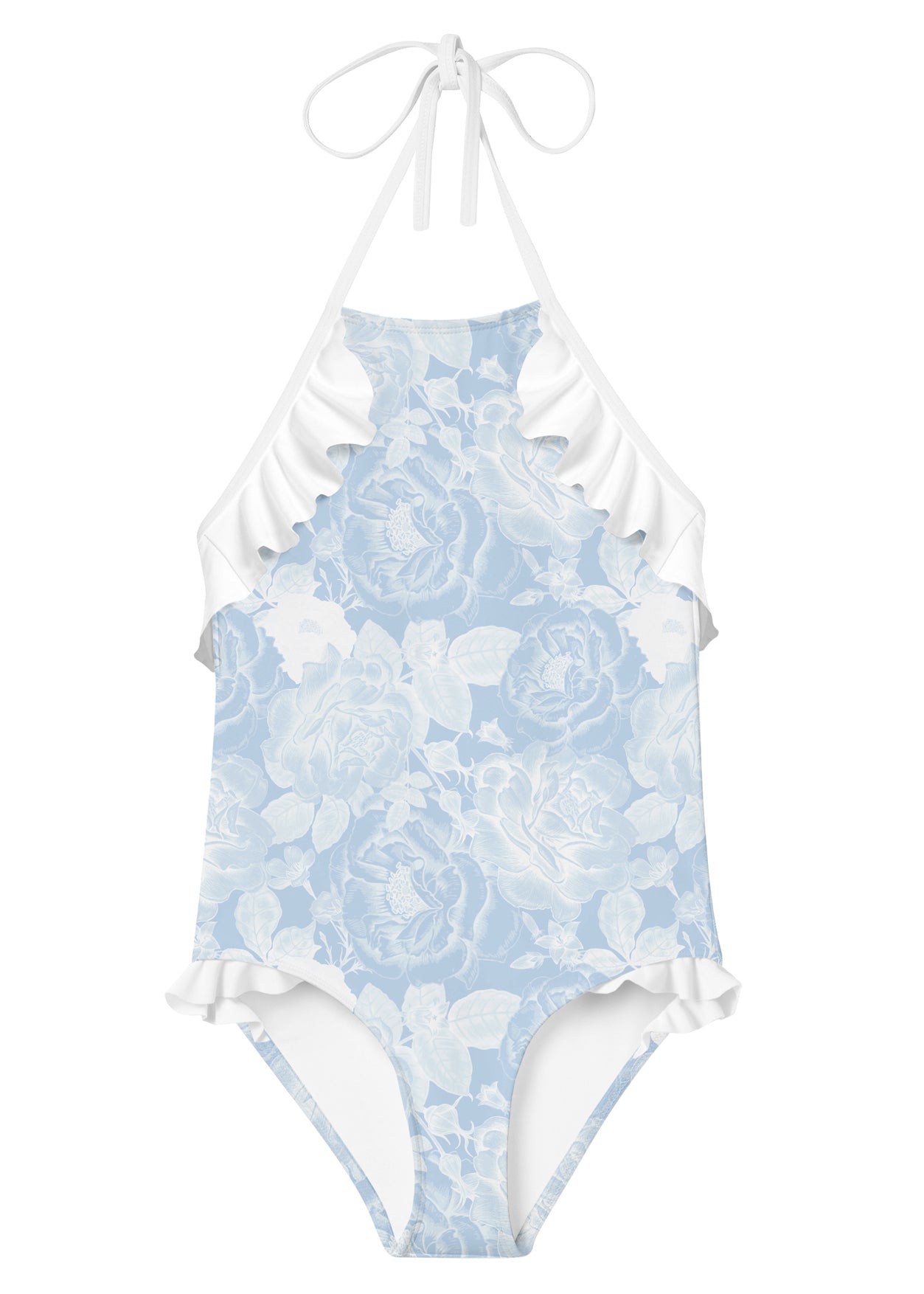 rose print swimsuit for girl