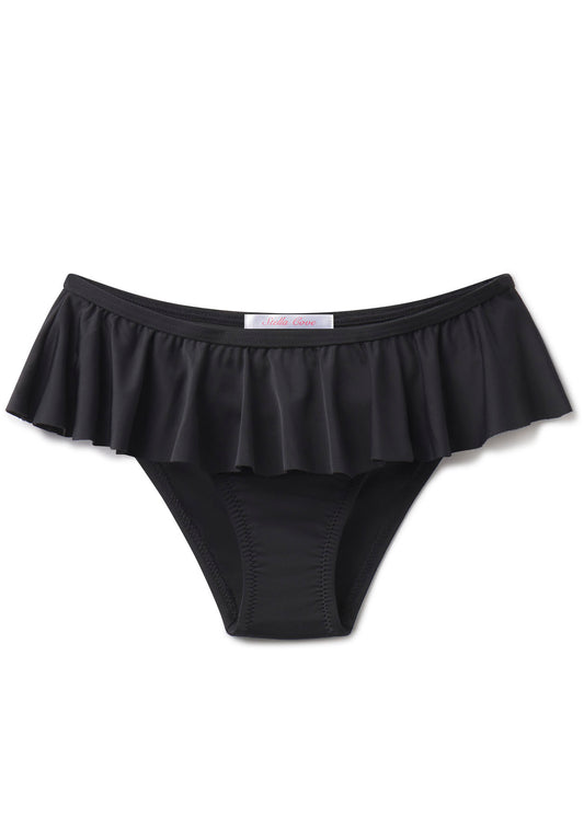 ruffle black bikini bottom for girls